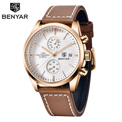 BENYAR 5187 Multifunctional Quartz Men's Watch